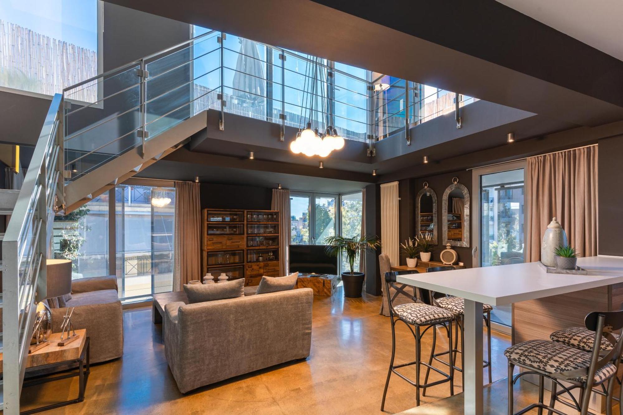 Ma Maison No5 Penthouse Loft, Private Heated Pool, Acropolis View, Ultra High Speed Internet 300 Mbps, Short Walk To Acropolis, Parking Upon Request, 1' From Metro Athen Eksteriør bilde